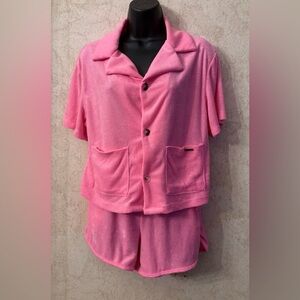 Nicole Miller Studio 2 Piece Cover Up Shirt & Shorts